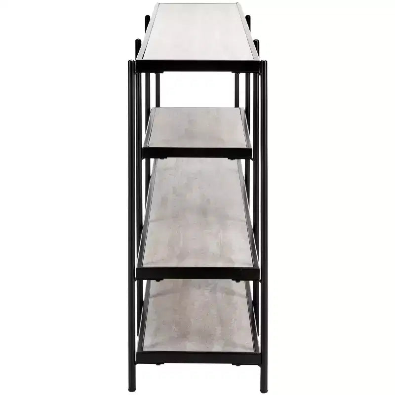Console 3 niveaux Petra - CNS6204A - Beige/Noir - Safavieh