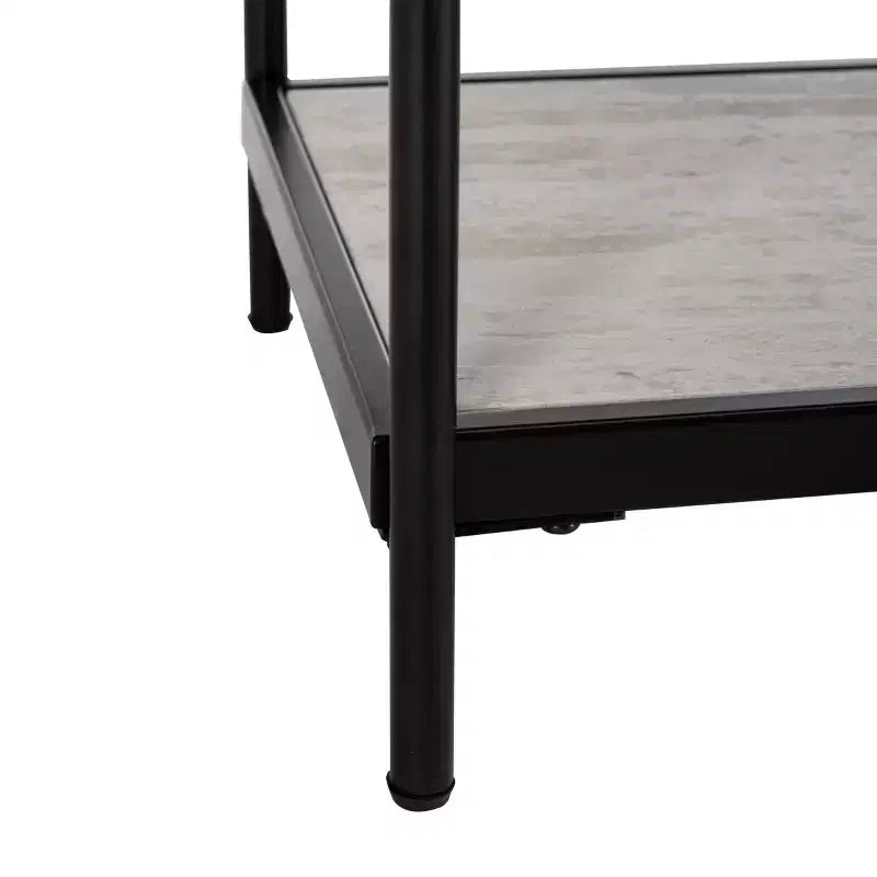 Console 3 niveaux Petra - CNS6204A - Beige/Noir - Safavieh