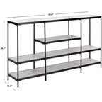 Console 3 niveaux Petra - CNS6204A - Beige/Noir - Safavieh