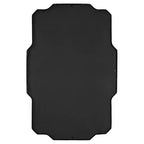 Miroir mural décoratif rectangulaire Uttermost, Angles vifs modernes, Courbes douces, Cadre en fer noir mat 24 de large pour salle de bain