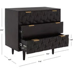 Commode 3 tiroirs Zinnia - CHS9000 - Noyer - Safavieh