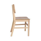 Lot de 2 chaises de salle à manger Merrick Lane en rotin avec structure en bois massif