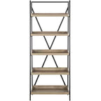 Joel Etagere - FOX4272 - Light Brown/Black - Safavieh Couture