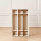 Casier à manteaux 3 sections ECR4Kids Streamline avec rangement à casiers, mobilier de classe