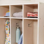 Casier à manteaux 3 sections ECR4Kids Streamline avec rangement à casiers, mobilier de classe