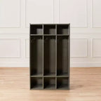 Casier à manteaux 3 sections ECR4Kids Streamline avec rangement à casiers, mobilier de classe