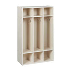 Casier à manteaux 3 sections ECR4Kids Streamline avec rangement à casiers, mobilier de classe