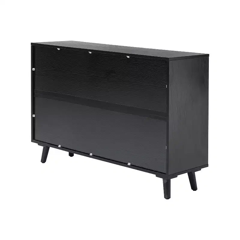 Meuble de rangement Alexis à 3 portes avec motifs en treillis | HULALA HOME
