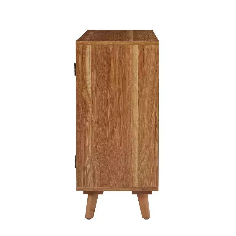 Meuble de rangement Alexis à 3 portes avec motifs en treillis | HULALA HOME