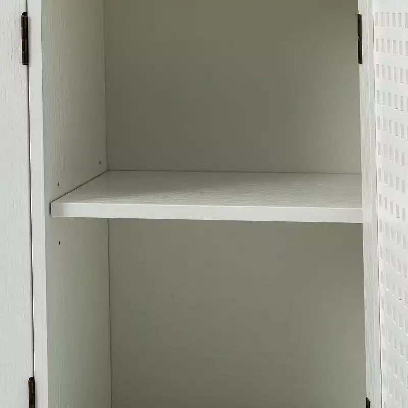 Meuble de rangement Alexis à 3 portes avec motifs en treillis | HULALA HOME
