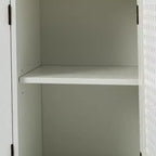 Meuble de rangement Alexis à 3 portes avec motifs en treillis | HULALA HOME