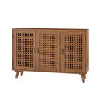 Meuble de rangement Alexis à 3 portes avec motifs en treillis | HULALA HOME