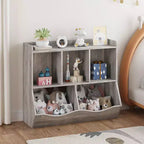 Bibliothèque et étagère de rangement pour jouets pour enfants Whizmax, meuble de rangement multi-étagères avec casiers pour garçons et filles, salle de jeux