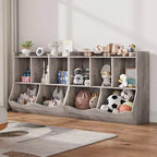 Bibliothèque et étagère de rangement pour jouets pour enfants Whizmax, meuble de rangement multi-étagères avec casiers pour garçons et filles, salle de jeux