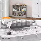 Bibliothèque et étagère de rangement pour jouets pour enfants Whizmax, meuble de rangement multi-étagères avec casiers pour garçons et filles, salle de jeux