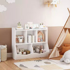 Bibliothèque et étagère de rangement pour jouets pour enfants Whizmax, meuble de rangement multi-étagères avec casiers pour garçons et filles, salle de jeux