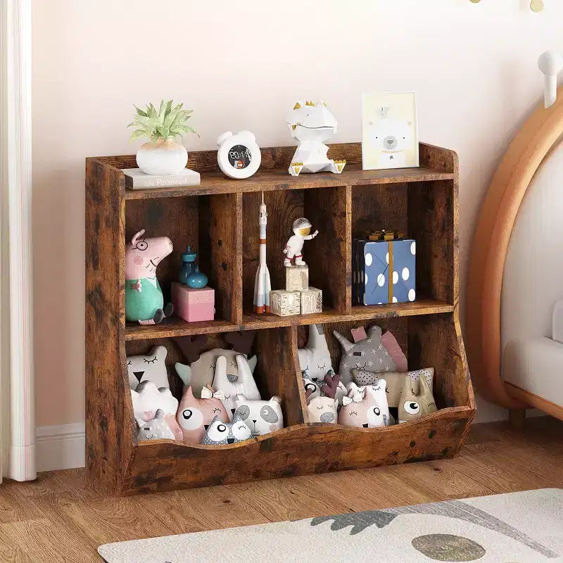 Bibliothèque et étagère de rangement pour jouets pour enfants Whizmax, meuble de rangement multi-étagères avec casiers pour garçons et filles, salle de jeux