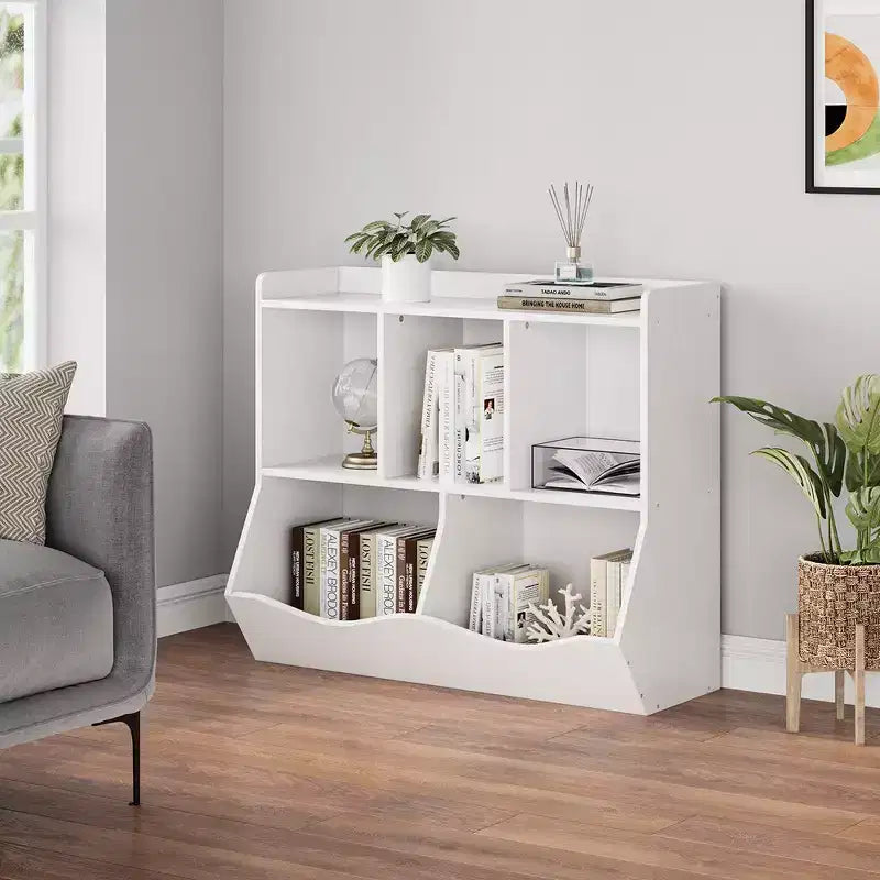 Bibliothèque et étagère de rangement pour jouets pour enfants Whizmax, meuble de rangement multi-étagères avec casiers pour garçons et filles, salle de jeux