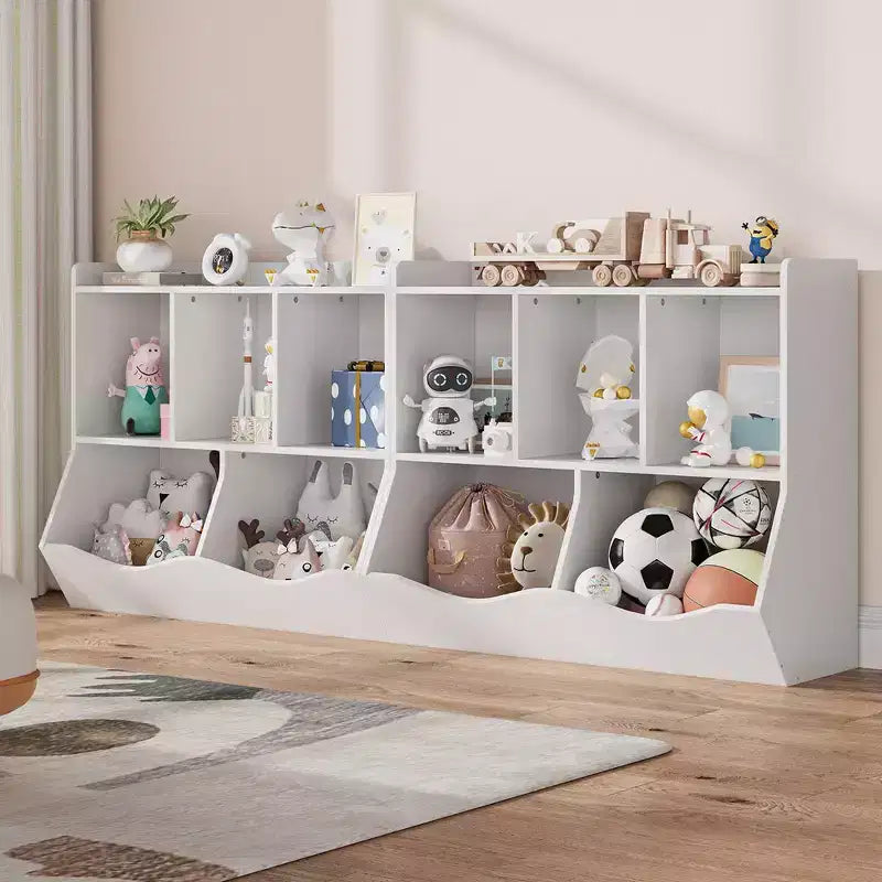 Bibliothèque et étagère de rangement pour jouets pour enfants Whizmax, meuble de rangement multi-étagères avec casiers pour garçons et filles, salle de jeux