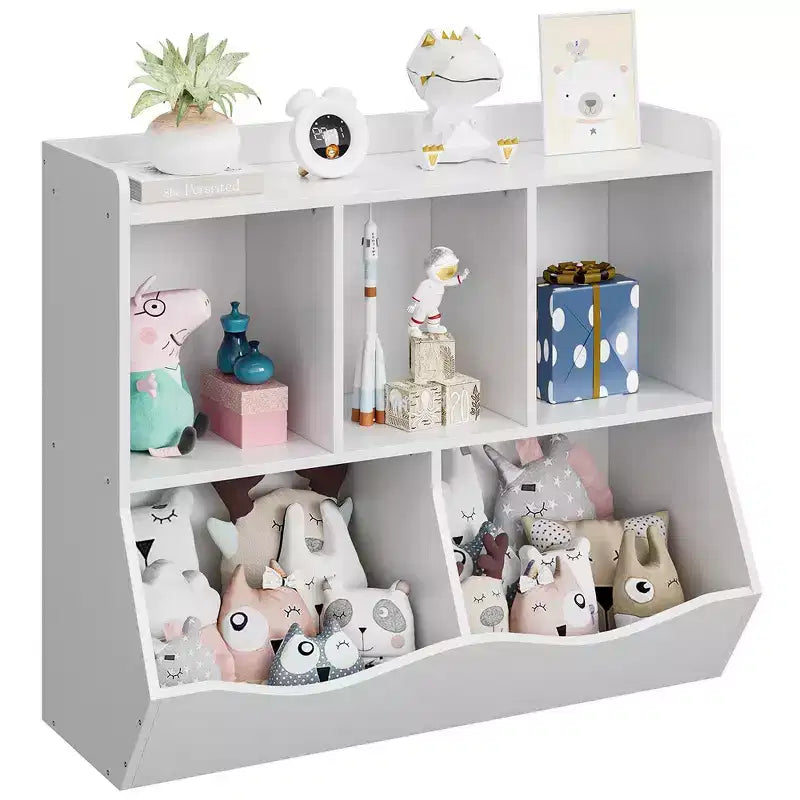 Bibliothèque et étagère de rangement pour jouets pour enfants Whizmax, meuble de rangement multi-étagères avec casiers pour garçons et filles, salle de jeux