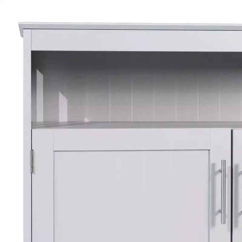 Buffet et console classiques Mayfield de Flash Furniture avec meuble de rangement à double porte et étagère de rangement ouverte