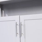 Buffet et console classiques Mayfield de Flash Furniture avec meuble de rangement à double porte et étagère de rangement ouverte