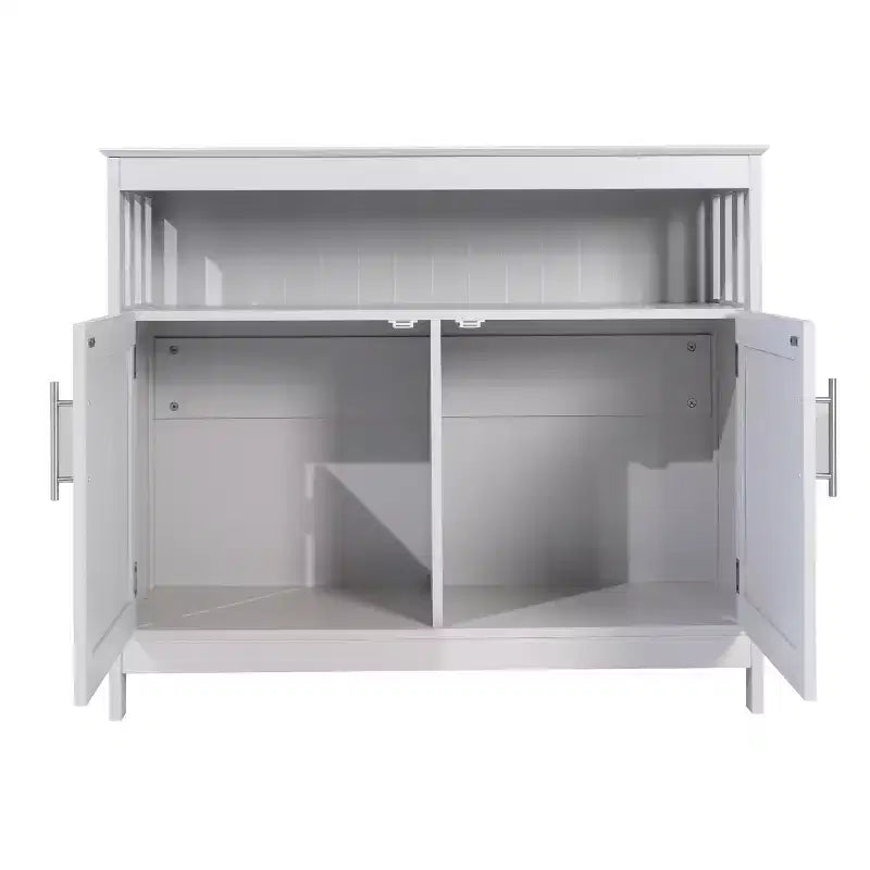 Buffet et console classiques Mayfield de Flash Furniture avec meuble de rangement à double porte et étagère de rangement ouverte