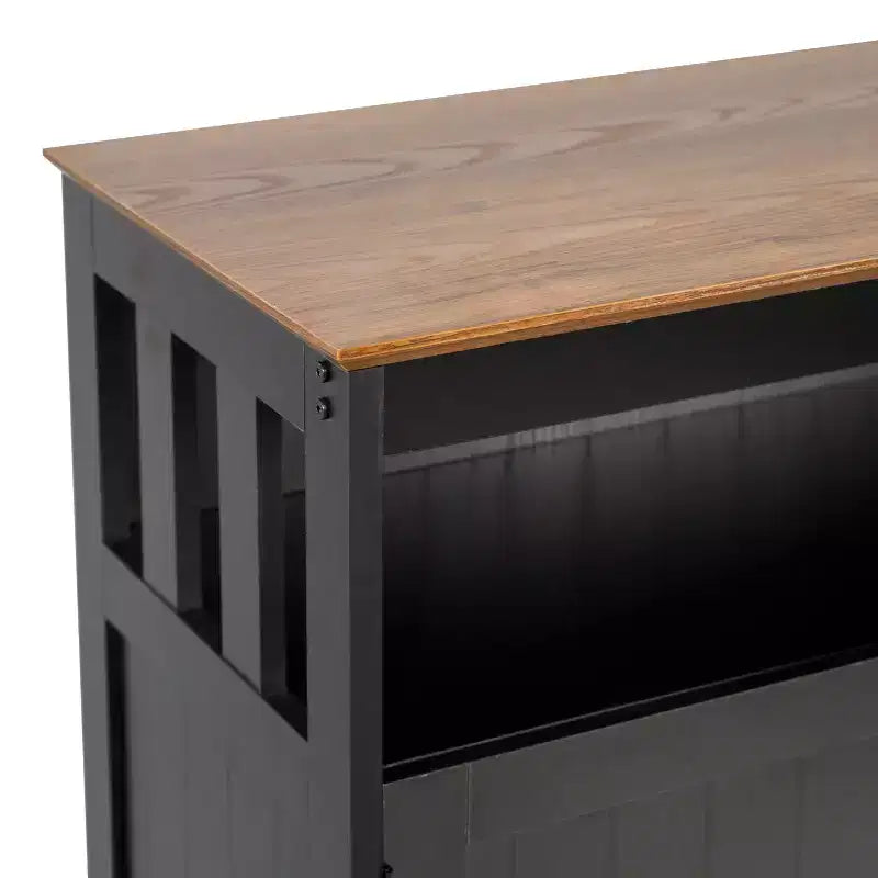 Buffet et console classiques Mayfield de Flash Furniture avec meuble de rangement à double porte et étagère de rangement ouverte