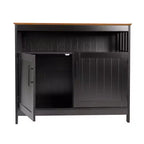 Buffet et console classiques Mayfield de Flash Furniture avec meuble de rangement à double porte et étagère de rangement ouverte