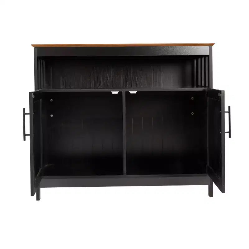 Buffet et console classiques Mayfield de Flash Furniture avec meuble de rangement à double porte et étagère de rangement ouverte