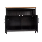 Buffet et console classiques Mayfield de Flash Furniture avec meuble de rangement à double porte et étagère de rangement ouverte