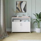Buffet et console classiques Mayfield de Flash Furniture avec meuble de rangement à double porte et étagère de rangement ouverte