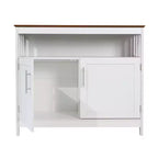Buffet et console classiques Mayfield de Flash Furniture avec meuble de rangement à double porte et étagère de rangement ouverte