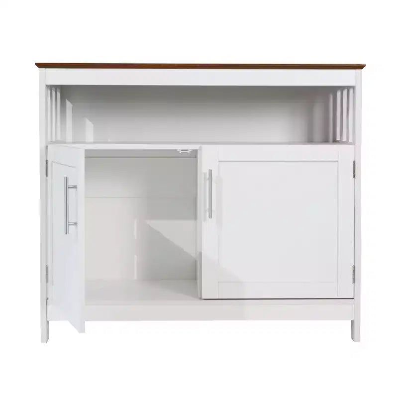 Buffet et console classiques Mayfield de Flash Furniture avec meuble de rangement à double porte et étagère de rangement ouverte