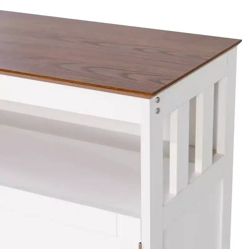 Buffet et console classiques Mayfield de Flash Furniture avec meuble de rangement à double porte et étagère de rangement ouverte
