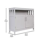 Buffet et console classiques Mayfield de Flash Furniture avec meuble de rangement à double porte et étagère de rangement ouverte