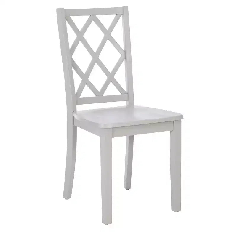 Chaise d'appoint à dossier en X en bois massif Shelby - Powell