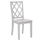 Chaise d'appoint à dossier en X en bois massif Shelby - Powell