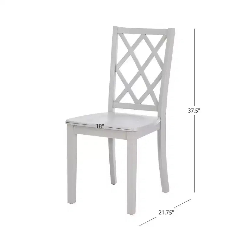 Chaise d'appoint à dossier en X en bois massif Shelby - Powell
