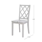 Chaise d'appoint à dossier en X en bois massif Shelby - Powell