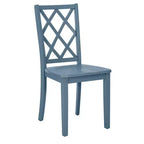 Chaise d'appoint à dossier en X en bois massif Shelby - Powell