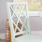 Chaise d'appoint à dossier en X en bois massif Shelby - Powell
