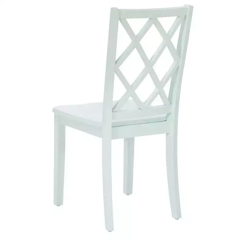 Chaise d'appoint à dossier en X en bois massif Shelby - Powell