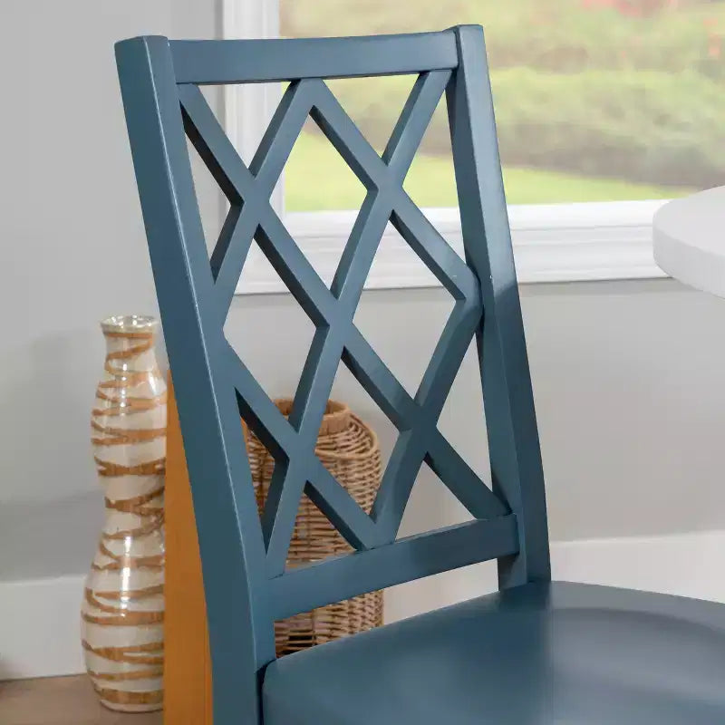 Chaise d'appoint à dossier en X en bois massif Shelby - Powell