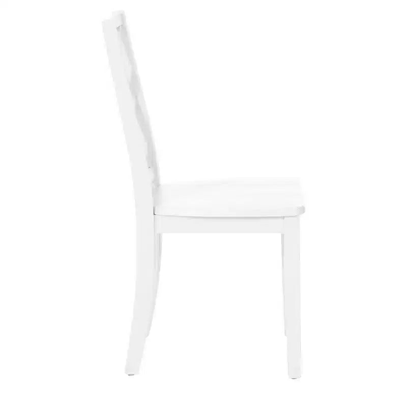 Chaise d'appoint à dossier en X en bois massif Shelby - Powell