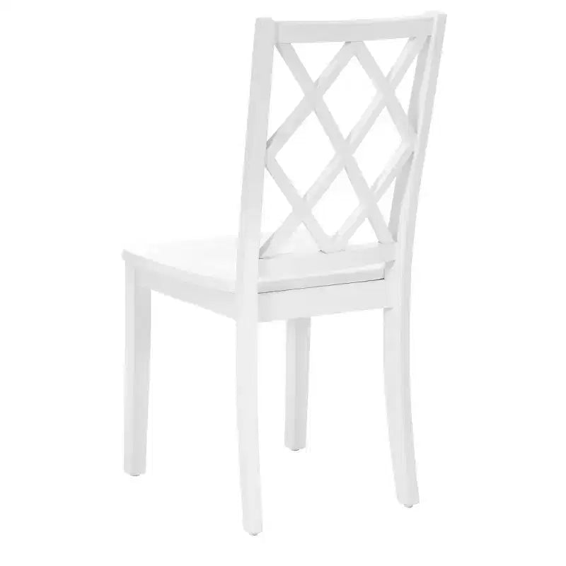 Chaise d'appoint à dossier en X en bois massif Shelby - Powell