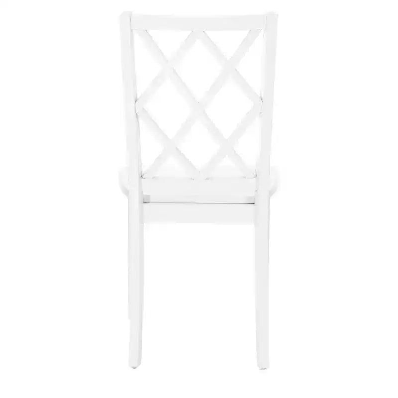 Chaise d'appoint à dossier en X en bois massif Shelby - Powell