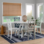 Chaise d'appoint à dossier en X en bois massif Shelby - Powell