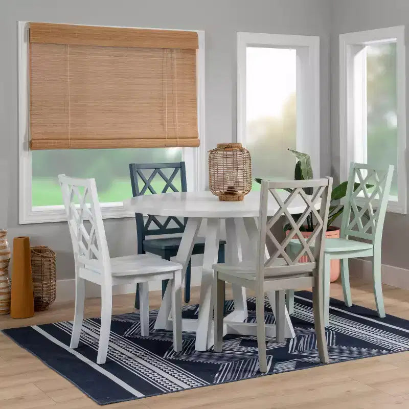 Chaise d'appoint à dossier en X en bois massif Shelby - Powell