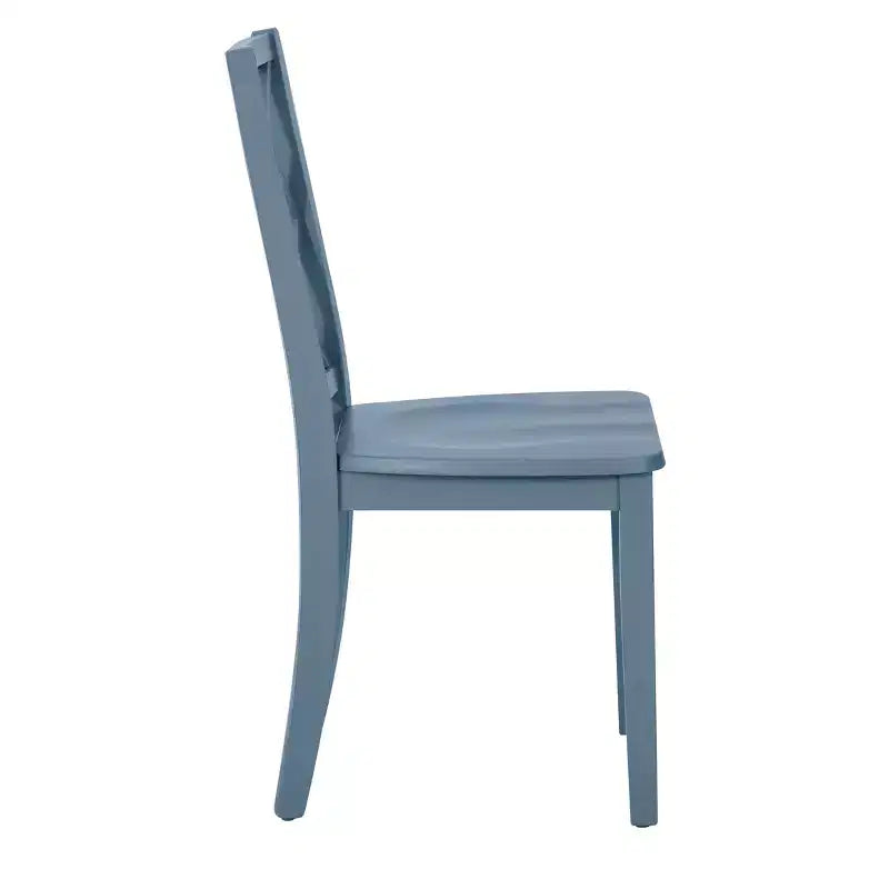 Chaise d'appoint à dossier en X en bois massif Shelby - Powell